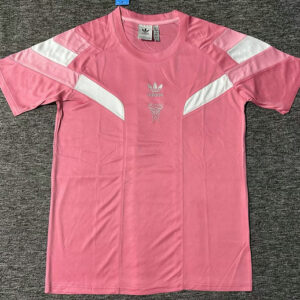 Camiseta Rosa Retro Inter Miami Hombro Blanco 2026 Hombre